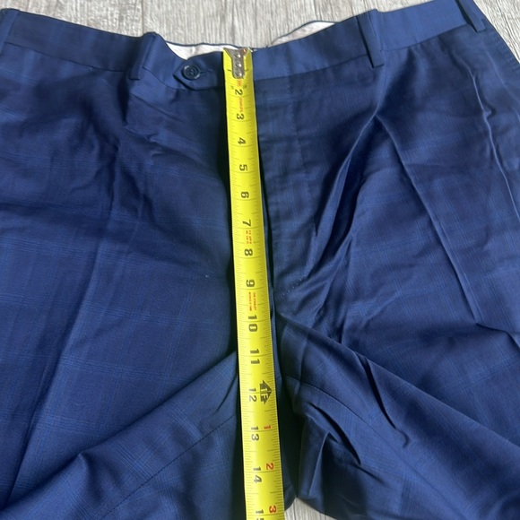 Canali Made in Italy Blue Plaid 100% Wool Suit Euro Size 58 R US Size 48 - Picture 14 of 16